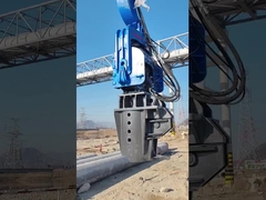 Fotovoltaik Kazık Çakma Makinesi (48-52 Ton HITACHI Ekskavatör için) Çimento Kazıklar