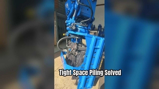 Yan kavrama kazık sürücüsü ekranı