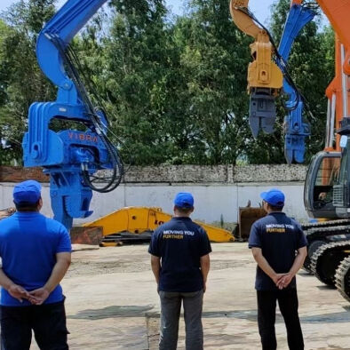 Hydraulic Piling Vibro Hammer - 385KN Impact Force, 12m Depth Capacity
