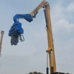Deep Foundation Solution: Excavator Mounted Pile Driver for Projects Over 12 Meters Depth