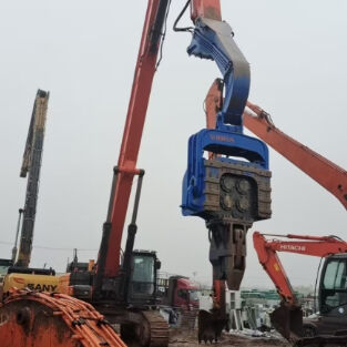 Hydraulic Impact Pile Driver: High Penetration Force & 33-40t Excavator Versatility