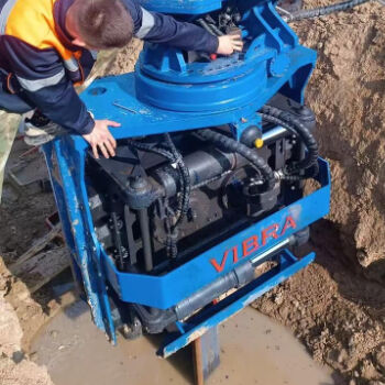 SV400 Excavator-Mounted Pile Driver | 3870 kg | 520 kN Clamp Force