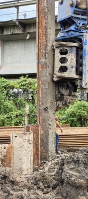 35 tonluk SHANTUI Side Grip ile kazıcı 6-12M uzunlukta hidrolik yığın sürücüsü