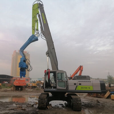 High-Precision 15m Sheet Pile Driver - Excavator Mounted Lightweight Design And Customizable LOGO